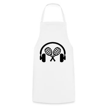 Squash Sport Game Match Champion Victory - Cooking Apron - white - Front - AI Model Male 185 dark (185cm)