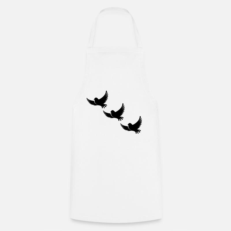 birds - Kochschürze - Weiß