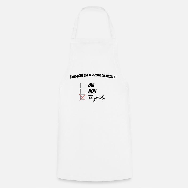 Pas du matin - Tablier de cuisine - blanc