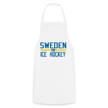 Schweden Eishockey - Kochschürze - Weiß - Vorne - AI Model Male 185 dark (185cm)