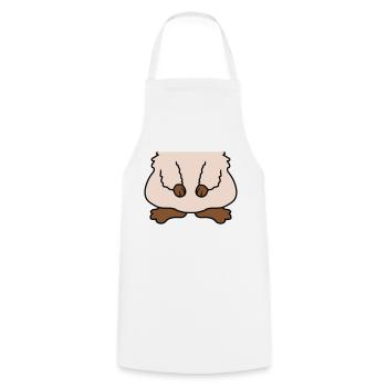 Hamster Body Funny Disguise - Cooking Apron - white - Front - AI Model Male 185 dark (185cm)