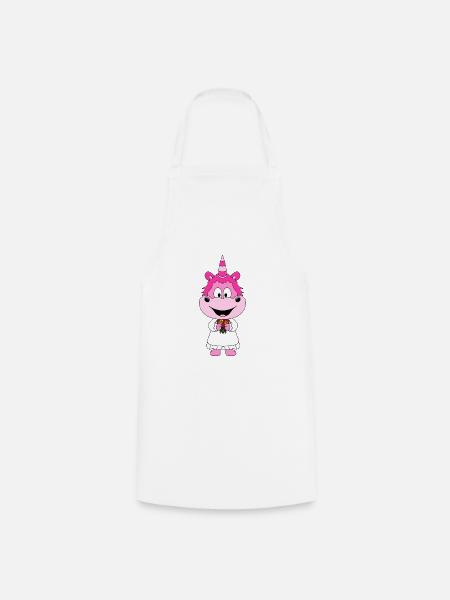 BRAUT - HOCHZEIT - HEIRATEN - EINHORN - LIEBE - Kochschürze - Weiß