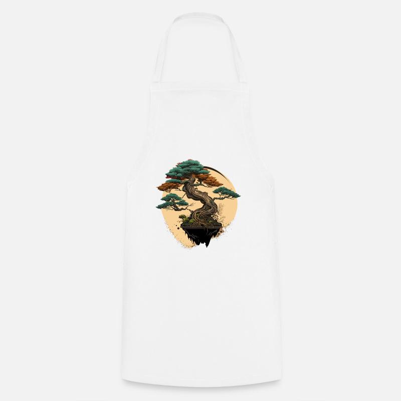 Bonsaï taillé - Tablier de cuisine - blanc