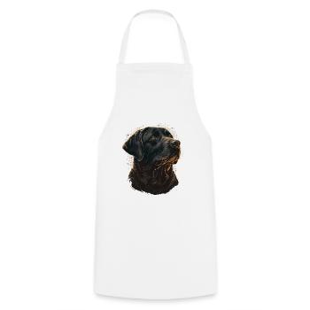 Schöne Labrador Retriever Illustration - Kochschürze - Weiß - Vorne - AI Model Male 185 dark (185cm)