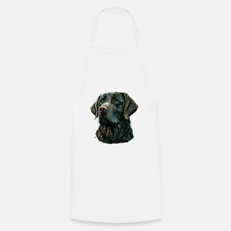 Old Labrador Retriever - Cooking Apron - white