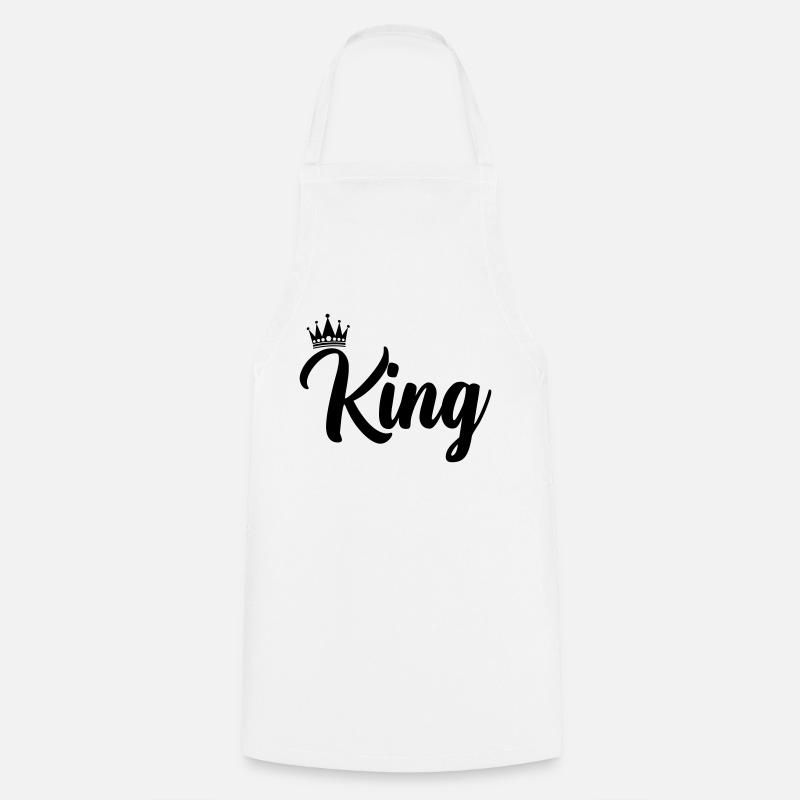 King - Cooking Apron - white