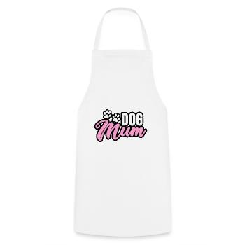 Hunde Mama, Dog Mum - Cooking Apron - white - Front - AI Model Male 185 dark (185cm)