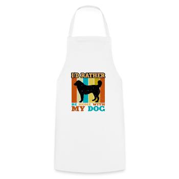 Bucovina Berger Chien Amour Silhouette Rétro Coucher de Soleil - Tablier de cuisine - blanc - Devant - AI Model Male 185 dark (185cm)