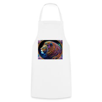 Lion - Tablier de cuisine - blanc - Devant - AI Model Male 185 dark (185cm)