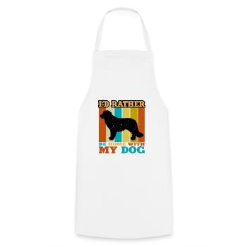 Karakachan Chien Amant Silhouette Vintage Coucher de soleil - Tablier de cuisine - blanc - Devant - AI Model Male 185 dark (185cm)
