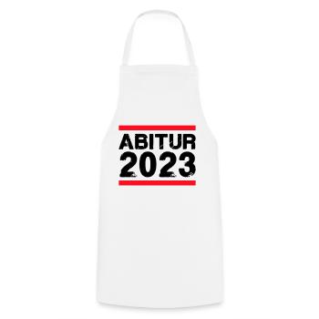 High school graduation 2023 - Cooking Apron - white - Front - AI Model Male 185 dark (185cm)