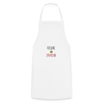 filleul - Tablier de cuisine - blanc - Devant - AI Model Male 185 dark (185cm)
