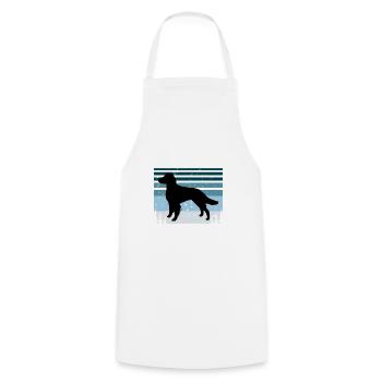 Britanny Dog Lover Silhouette Vintage Sunset - Tablier de cuisine - blanc - Devant - AI Model Male 185 dark (185cm)
