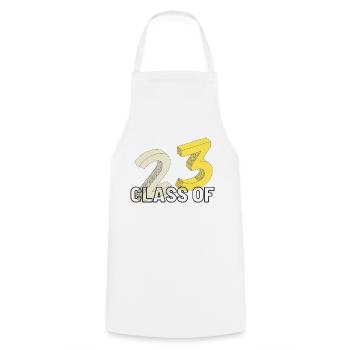 23 CLASS OF - Tablier de cuisine - blanc - Devant - AI Model Male 185 dark (185cm)
