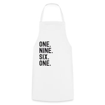 Millésime 1961 - Tablier de cuisine - blanc - Devant - AI Model Male 185 dark (185cm)