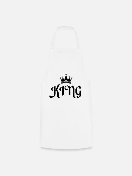 king 01 - Kochschürze - Weiß