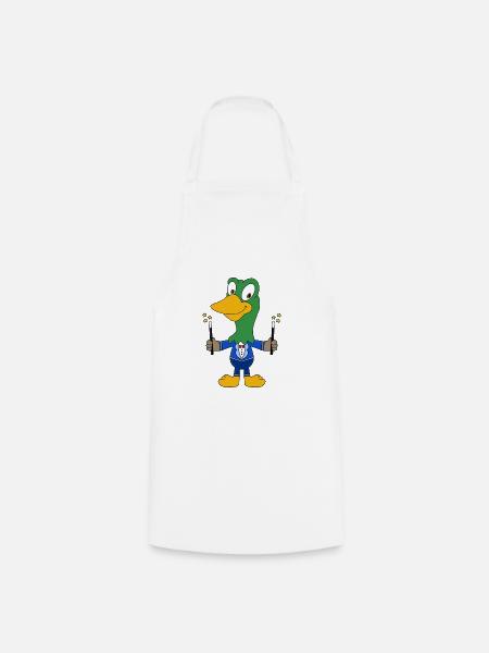 ENTE - ERPEL - ZAUBERER - Kochschürze - Weiß
