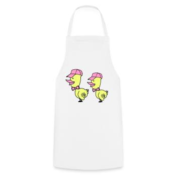 Bonnet de canard - Tablier de cuisine - blanc - Devant - AI Model Male 185 dark (185cm)
