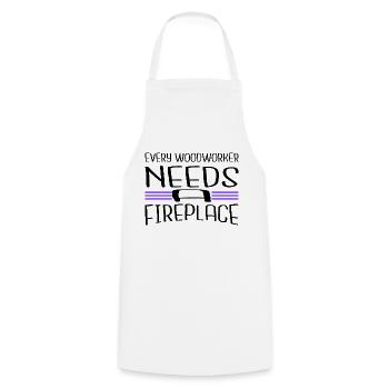 plombier amériques génial drôle artisans conception - Tablier de cuisine - blanc - Devant - AI Model Male 185 dark (185cm)