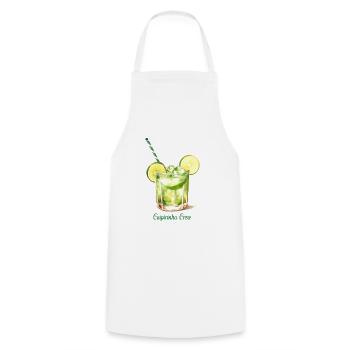 Caipirinha Crew Cocktail Longdrink - Kochschürze - Weiß - Vorne - AI Model Male 185 dark (185cm)