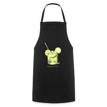Caipirinha Crew Cocktail Long Drink - Tablier de cuisine - noir - Devant - AI Model Male 185 dark (185cm)