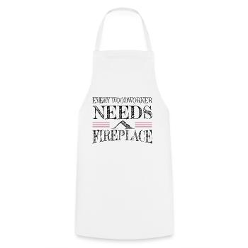 Charpentier Marteau-piqueur Sabrina Charpentier T-shirts - Tablier de cuisine - blanc - Devant - AI Model Male 185 dark (185cm)