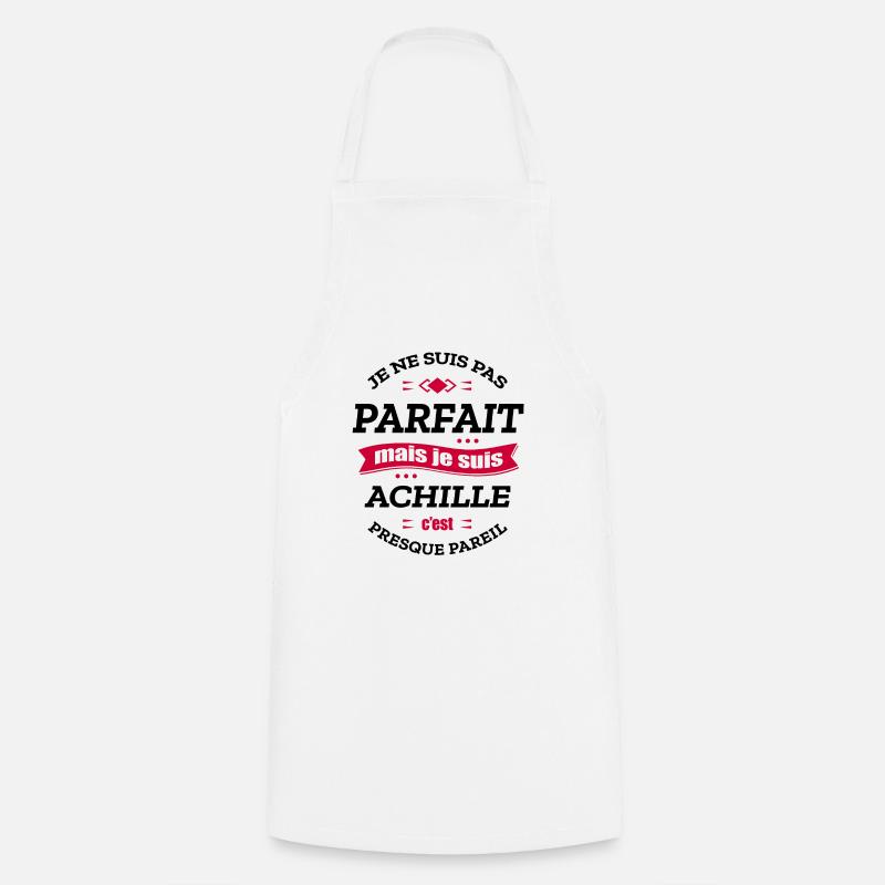 ACHILLE PARFAIT - PRENOM ACHILLE - Tablier de cuisine - blanc