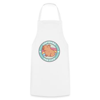 Fan Club de Capybara mignon - Tablier de cuisine - blanc - Devant - AI Model Male 185 dark (185cm)