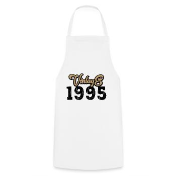 Millésime 1995 - Tablier de cuisine - blanc - Devant - AI Model Male 185 dark (185cm)