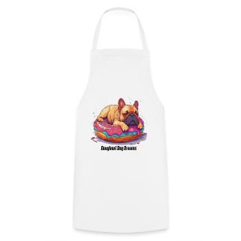 Doughnut Dog Dreams Donut Hunde Träume - Tablier de cuisine - blanc - Devant - AI Model Male 185 dark (185cm)