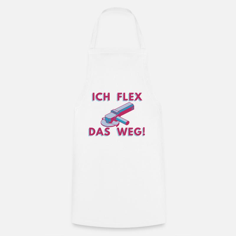 Meuleuse d’angle Flex Welding Metalworker - Tablier de cuisine - blanc