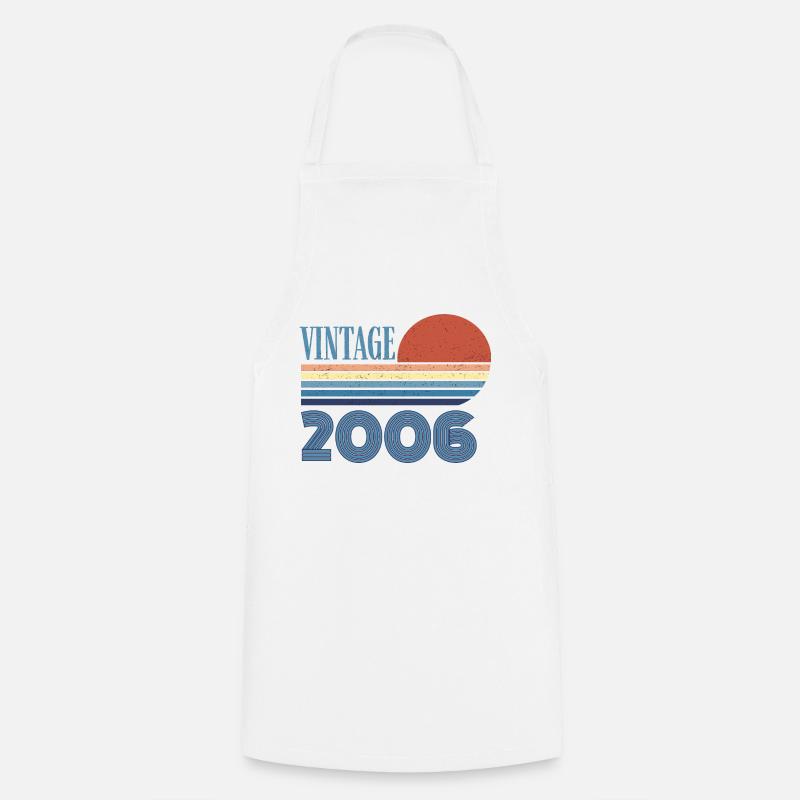 vintage 2006 - Tablier de cuisine - blanc