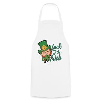 Leprechaun Leprechaun Saint-Patrick Irlande - Tablier de cuisine - blanc - Devant - AI Model Male 185 dark (185cm)