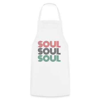Âme vintage - Tablier de cuisine - blanc - Devant - AI Model Male 185 dark (185cm)