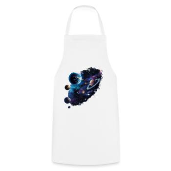 Breathtaking images of alien worlds - Cooking Apron - white - Front - AI Model Male 185 dark (185cm)