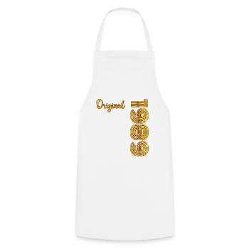 Millésime 1989 - Tablier de cuisine - blanc - Devant - AI Model Male 185 dark (185cm)