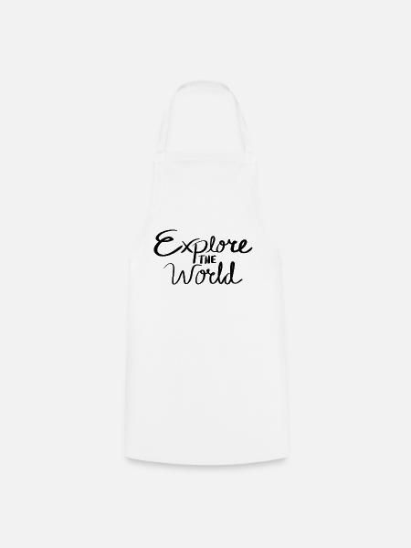 Explore the World - Kochschürze - Weiß