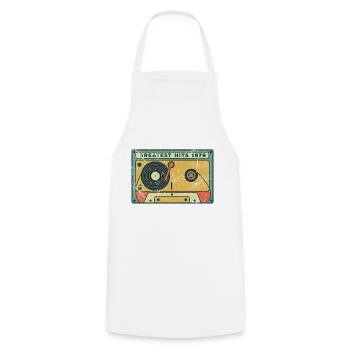 Millésime 1979 - Tablier de cuisine - blanc - Devant - AI Model Male 185 dark (185cm)