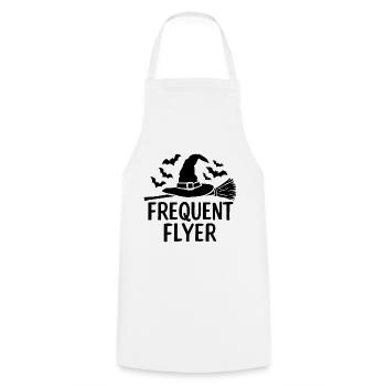 Halloween disant citation voyageur fréquent - Tablier de cuisine - blanc - Devant - AI Model Male 185 dark (185cm)