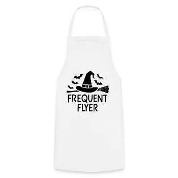 Halloween disant citation voyageur fréquent - Tablier de cuisine - blanc - Devant - AI Model Male 185 dark (185cm)