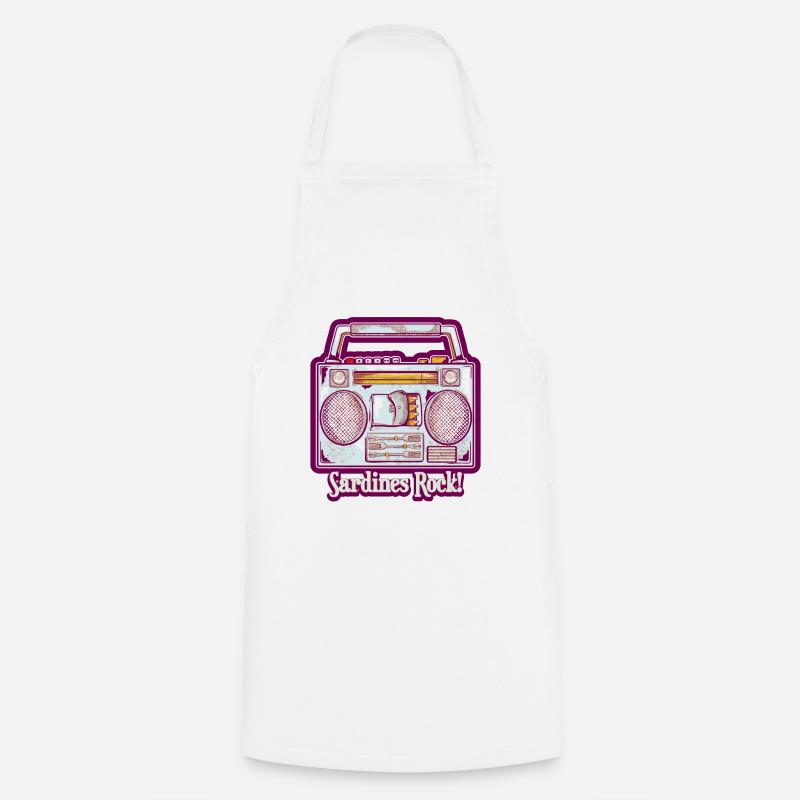 Sardines Rock - Cooking Apron - white