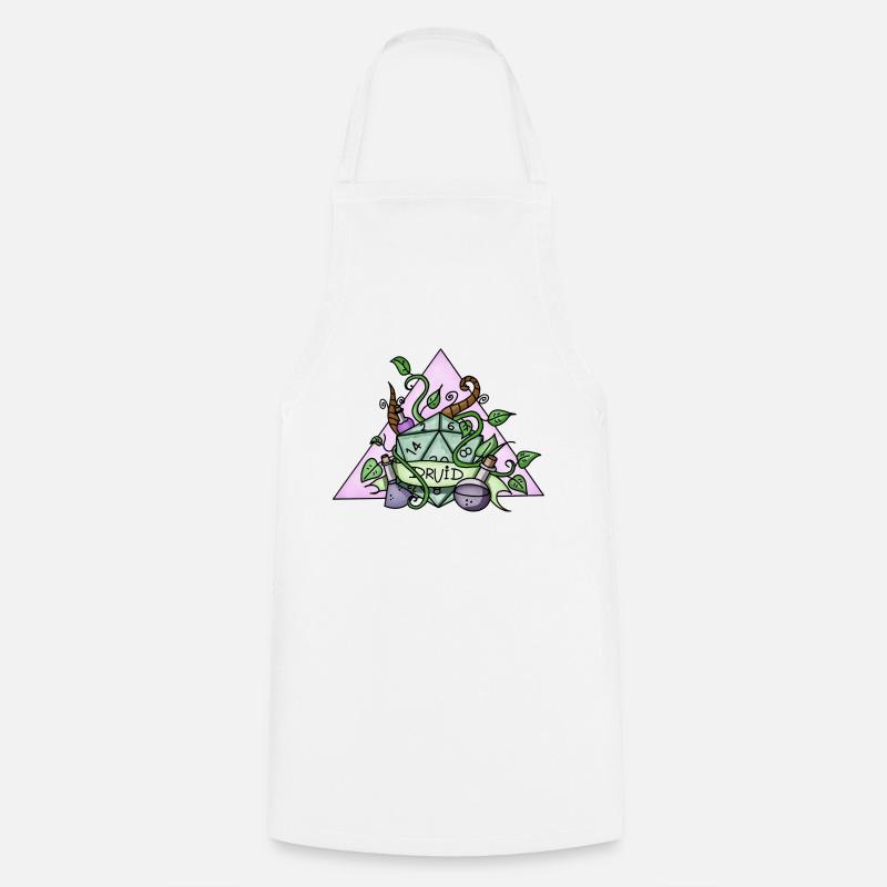 Druid | RPG | Magisch | Nerdy Stuff | Handmade | - Kochschürze - Weiß