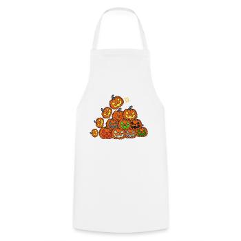 Pumpkin Tower - Cooking Apron - white - Front - AI Model Male 185 dark (185cm)