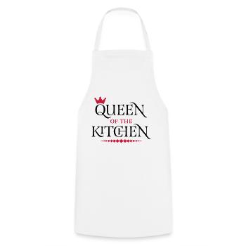 Reine de la cuisine - Tablier de cuisine - blanc - Devant - AI Model Male 185 dark (185cm)