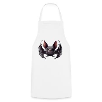 Chauve-souris 2 - Tablier de cuisine - blanc - Devant - AI Model Male 185 dark (185cm)