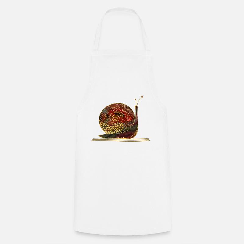 Escargot - Tablier de cuisine - blanc