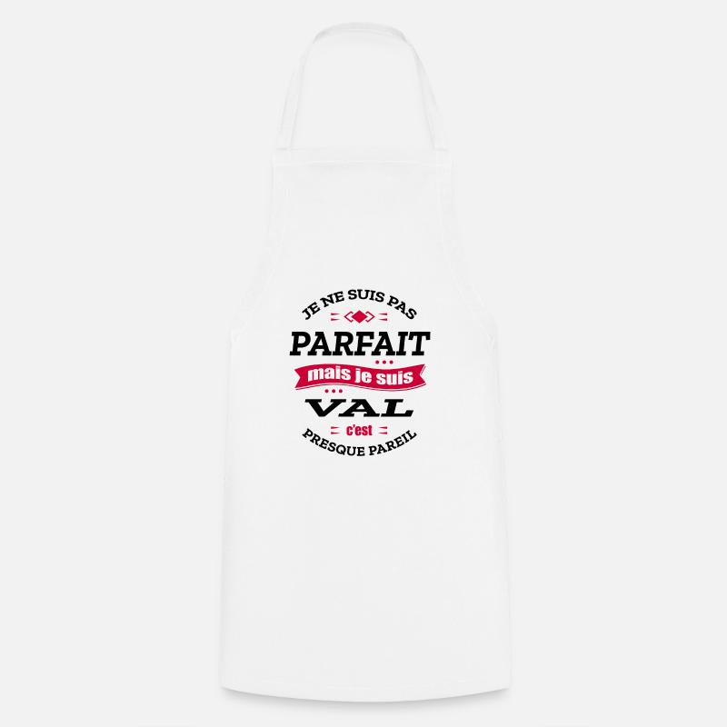 VAL PARFAIT - PRENOM VAL - Tablier de cuisine - blanc