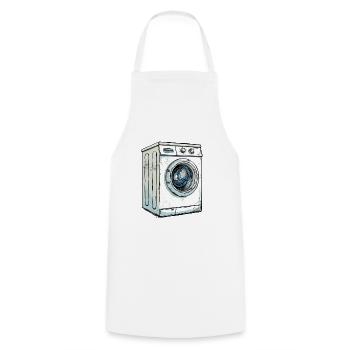 Machine à laver - Tablier de cuisine - blanc - Devant - AI Model Male 185 dark (185cm)