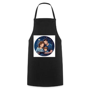 Bedtime Tales - Cooking Apron - black - Front - AI Model Male 185 dark (185cm)