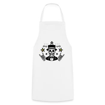 Marié Squelette Jga - Tablier de cuisine - blanc - Devant - AI Model Male 185 dark (185cm)